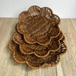 Supermarket Fruit and Vegetable Display Basket Dim Sum Basket Square Storage Basket Woven Fruit Basket Snacks Bread Snack Basket - Image 5