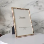 Modern Minimalist Light Gold Metal Picture Frame Stylish Decorative Tabletop Display Frame for Photos and Artwork Home Decor - Image 2