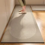 New 1 pc Japanese style soft kitchen diatomite mud floor mat, super anti slip, super absorbent, easy to handle carpet - Image 3