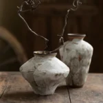 Home Decor Retro Art Wabi Sabi Style Handmade Ceramic Hydroponic Vase Hotel Decoration - Image 2