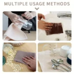 Minimalist 4-Piece Cotton Tea Towel Set for Stylish Kitchens - Image 3