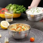 Creative Gold Bowl Stainless Steel Double Layer Anti-Scalding Noodles Soup Bowls Thick Insulated Bowl For Children Tableware - Image 4
