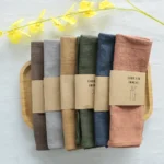 Cotton Linen Thicken Colorful Cloth Napkins,Reusable Fabric Placemat,for Kitchen Dining Hotel Restaurant Serving Table Decor - Image 4
