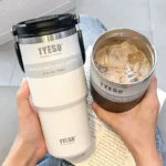 Tyeso 600/750/900/1050/1200ML Stainless Steel Thermos Bottle Car Coffee Cup Sports Water Bottles Keeps Cold and Heat Thermal Mug - Image 6