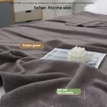 Minimalist 100% Cotton Blanket for All-Season Comfort 150 x200 cm - Image 2