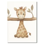 1/3pcs Cute Animal Wall Art Poster Elephant & Giraffe Nursery Prints for Kids Room, Bedroom or Living Room Decor Gift Poster - Image 6