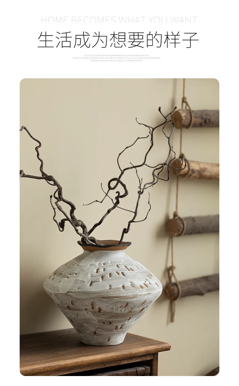Home Decor Retro Art Wabi Sabi Style Handmade Ceramic Hydroponic Vase Hotel Decoration 5 kf S28c2c108d6da40c79c3089a73d3802dcy