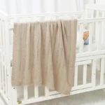 90*70cm Cotton Baby Receiving Blankets for Newborn Girls & Boys Super Soft Dual-Use Crib Nap Stroller Bedding Cradle Quilt Solid - Image 6
