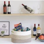 Cotton Rope Woven Storage Basket Solid Color Desktop Cosmetic Organizer Box Toy Laundry Storage Basket Laundry Basket - Image 6