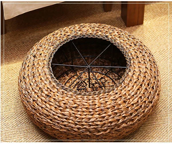 for Furniture Home Living Room Chairs Hallway Pouf Rattan Tea Ceremony Meditation Small Round Stool Balcony Decorative Stool 15 kf S2b6cd097b16248bdaf9dadb60a164a3bu