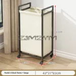 Laundry Basket with Wheels Large Capacity Storage Basket Multifunctional Foldable Waterproof Storage Bag For Dirty Clothes - Image 6