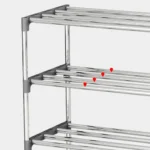 Portable Bookshelf Multi-layer DIY Easy Assembly Bookcase Multi-layer Decor Storage bookshelves Debris Rack Shelf Organizer - Image 5