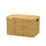 Woven Sundry Storage Box Lid Organizer for Clothes and Toys Decorative PP Rattan Container Household Basket with Elegant Design - Image 6