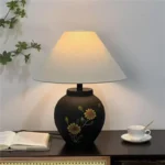 BERTH Contemporary Ceramic Table Lamp American Retro Creativity Living Room Bedroom Study Villa Hotel Homestay Desk Light - Image 4