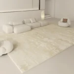 Wabi-sabi Style Carpets for Living Room White Bedroom Decor Plush Carpet Modern Thickened Minimalist Rug Fluffy Soft Bedside Mat - Image 4