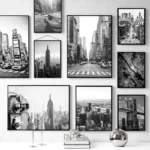 Urban Elegance: Black & White NYC Canvas Art for Your Home