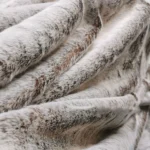 Faux wool blanket thickened double layer faux fur long hair warm lining plush PV fleece blanket - Image 5