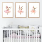 Whimsical Ballerina Bunny Canvas Set for Girls' Rooms - Image 6