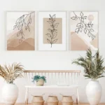 Boho Chic Leaves Canvas Art for Stylish Home Decor - Image 4