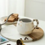 Charming Cat-Shaped Ceramic Mug - 13 oz Coffee Delight - Image 5