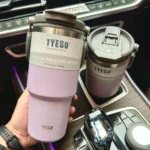 Tyeso 600/750/900/1050/1200ML Stainless Steel Thermos Bottle Car Coffee Cup Sports Water Bottles Keeps Cold and Heat Thermal Mug - Image 5