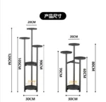 Multi-Storey Iron Shelves For Plant Floor-To-Ceiling Balcony Pot Plant Stand Flower Rack Living Room Lobby Display Flower Stand - Image 5