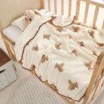 Doudou Blanket A Pure Cotton Gauze Soft Baby Bath Towel Newborn Bag Single Children's Quilt Spring and Summer Baby Quilt - Image 2