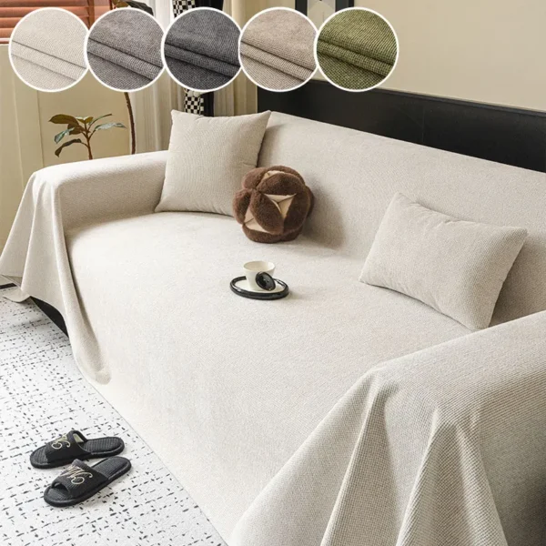1PC-2025 New Four Seasons Universal Chenier Sofa Cover Cloth Towel Anti Cat Scratch Seat Cushion One Full Cover Cover Anti Slip