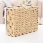 Woven Storage Baskets Organizers Picnic Breakfast Basket Laundry Box Sundries Storage Basket Desktop Cosmetics Snack Storage Box - Image 5