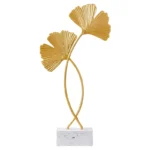 Golden Ginkgo Leaf Crafts Leaves Sculpture Nordic Iron Art Livingroom Decor Home Decoration Accessories Office Desktop Ornaments - Image 4