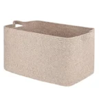 Large Capacity Cotton Rope Woven Storage Basket Dirty Clothes Basket Miscellaneous Items Basket Snacks Toys Basket Home Use - Image 5