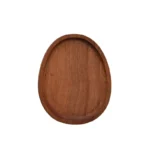 Solid Wood Serving Tray Oval Tea Tray Decorative Wood Plate Fruit Tray Vegetable Platter Home Bread Dessert Cake Plate Tableware - Image 5