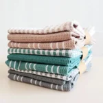 Nordic Cotton Kitchen Towels Set - 3 Stylish Absorbent Napkins - Image 2