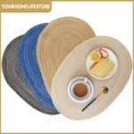 Placemats Set of 4,Heat resistant pad,Place Mat Washable Table Mats for Kitchen Dining Table Mixed Color Non-Slip Place mats - Image 4