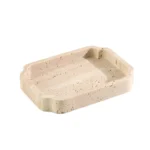 Natural Travertine Irregular Square Tray Design Ornament Home Hotel Bathroom Desktop Jewelry Cosmetics Storage Tray Decoration - Image 5