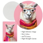 Funny Cute Animal Bubble Party Disco Pink Posters Kitten Llama Koala Prints Canvas Printing Wall Art Picture for Room Home Decor - Image 6