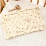 Toddler Pillow with Pillowcase 36*25*2cm Babies Bedding Linen Cotton Bear Baby Birth Pillow Type Four Seasons General Purpose - Image 4