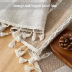 Elegant Waterproof Linen Cotton Tablecloth for Dining & Decor - Image 5