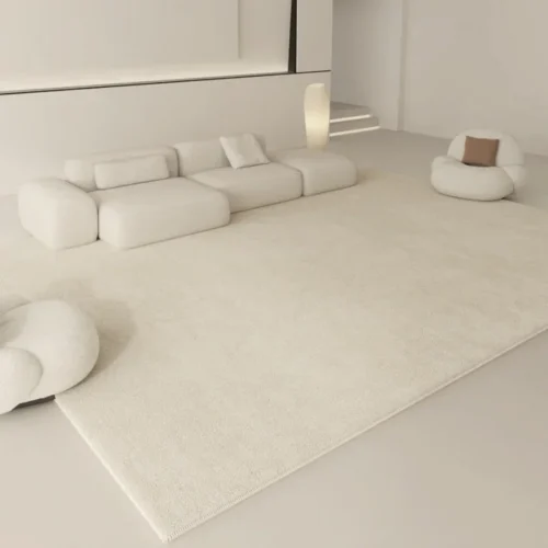 Wabi-Sabi Plush Rug: Cozy Minimalist Decor for Home