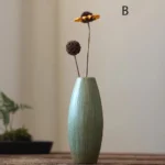 Simple ceramic vase decoration, living room home dining table decoration, hydroponic plant small vase - Image 5