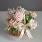 Hand-woven Wedding Flower Basket With Handle Wicker Sundries Basket Wedding Flower Girls Basket for Home Picnic Storage Basket - Image 4