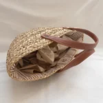 Bohemian Straw Rattan Bags for Women Designer Woven Bag Travel Basket Handbags and Purses Beach Shoulder Bag Tote Shopper Bags - Image 4