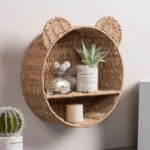 Stylish Handmade Rattan-Style Wall-Mounted Fruit Basket - Image 3