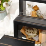 Black Wood Frame Home Tabletop Decoration Picture Frame Square Transparent Floating Dried Flower Picture Frame (No Flowers) - Image 4