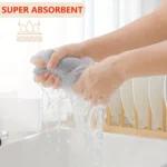 Pure Cotton Waffle Kitchen Towels Super Absorbent Dishcloth Soft Rags for kitchen Home Durable Quick Drying Cleaning Cloth - Image 4