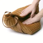 Large Handwoven Storage Basket for Shopping, Outdoor Use with Lid As Gift, Shelf Baskets Storage Baskets - Image 5