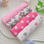 4pcs/pack 100% Cotton Receiving Baby Blanket Newborn 76x76cm Baby Bedsheet Supersoft Flannel Diapers New Born Blanket Swaddle - Image 3