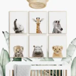 Charming Animal Canvas Prints for Kids' Nursery Decor - Image 4