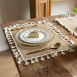 2 PCS Braided Placemats Heat Resistant Jute Table Mats Farmhouse Woven Fabric Natural Place Mats for Decorations Indoor Outdoor - Image 6