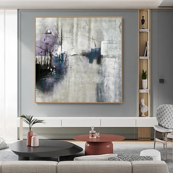 Mintura,100% Handpainted Abstract Oil Paintings,Modern Home Decor,Wall Picture,Large Canvas Art Posters,Room Decoration,No Frame